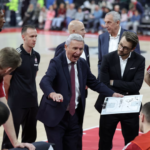 Svetislav Pešić i Emir Mutapčić na klupi Bayerna