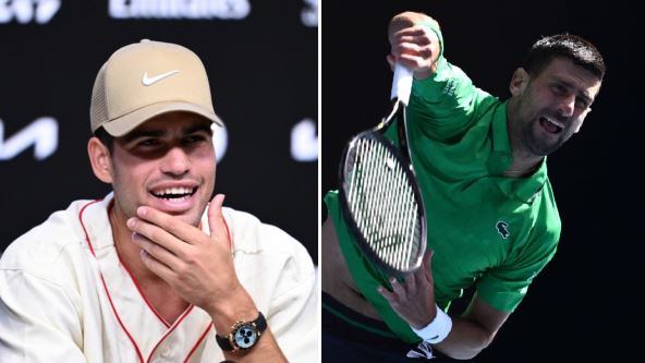 Karlos Alkaraz na konferenciji za medije pred Australijan Open, odgovara na pitanja novinara sa osmehom i samopouzdanjem